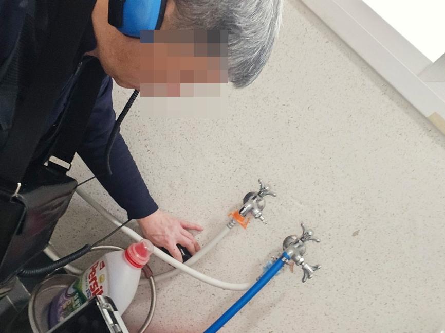 배관 압력 체크를 위한 공압 탐지 준비