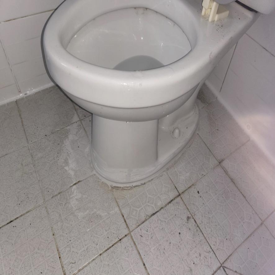 점검을 위해 확인한 화장실 내부