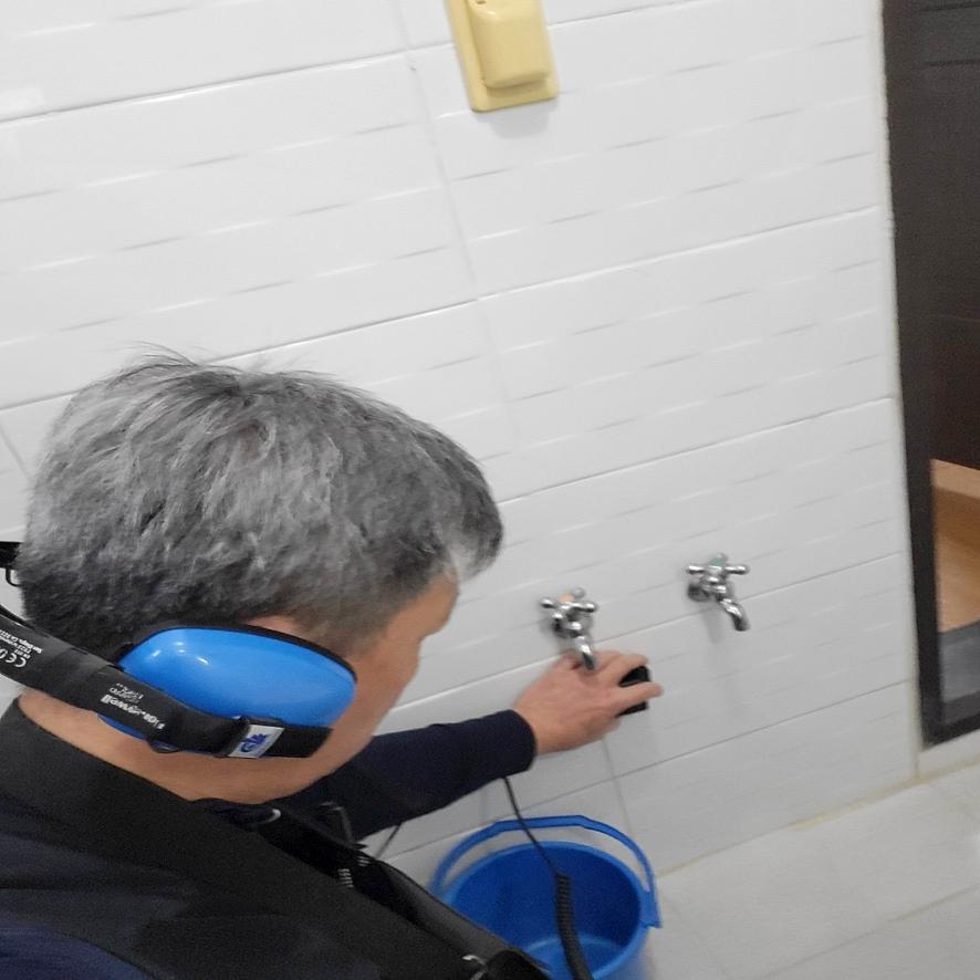 공압 검사 진행 중인 현장
