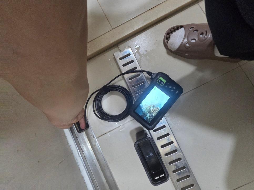 배관 점검을 위한 장비 확인