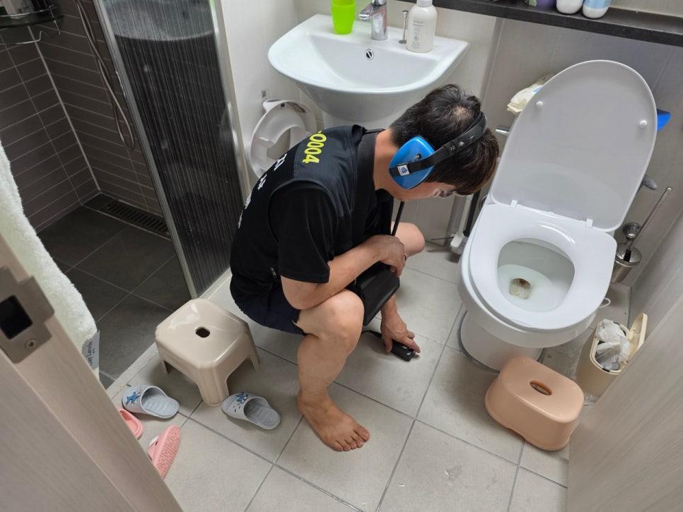 공사 완료 후의 욕실 내부 모습