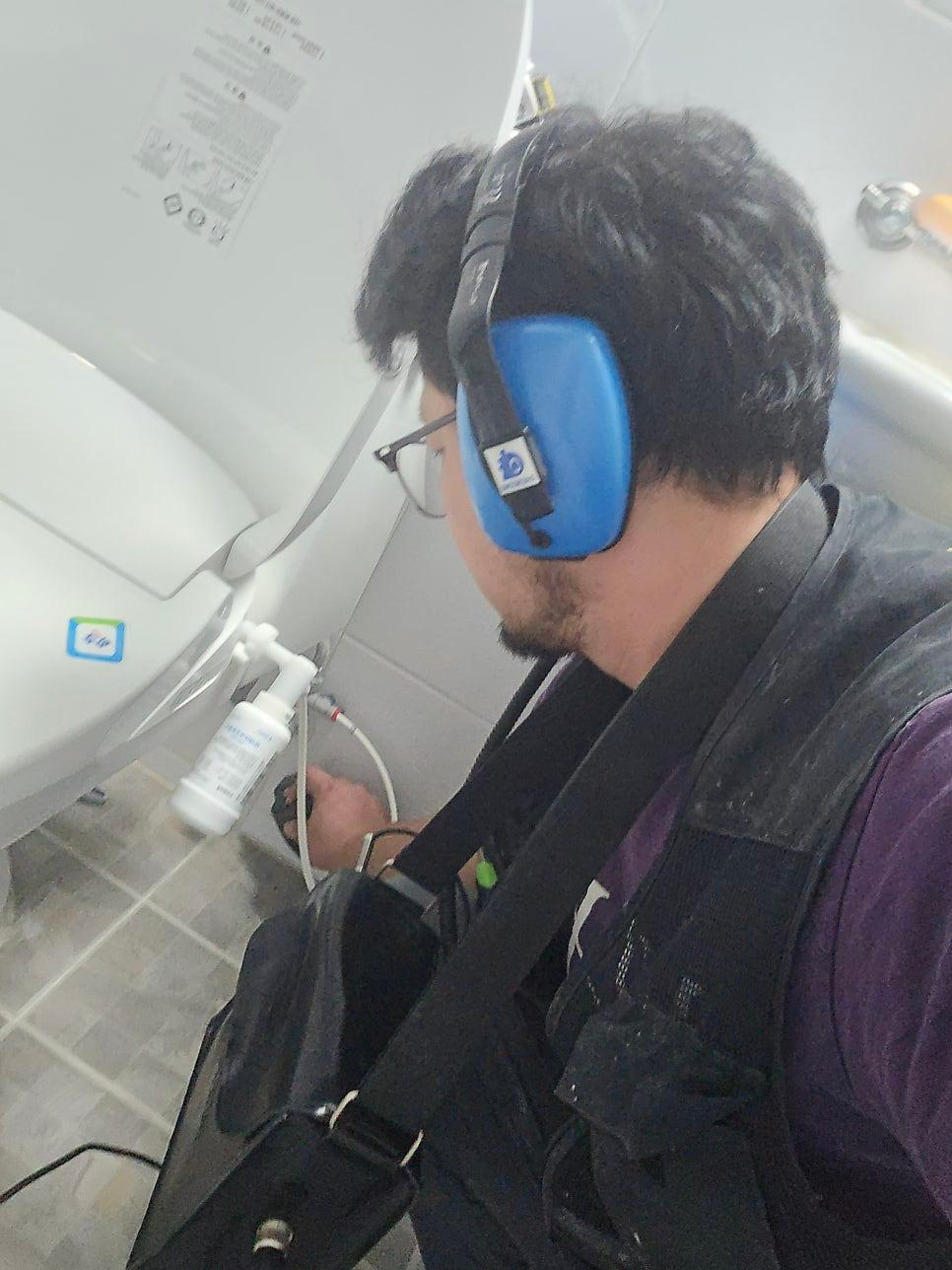 세면대 주변 누수 여부 점검
