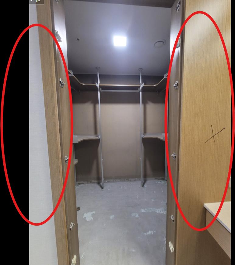 드레스룸 철거 후 비워진 공간