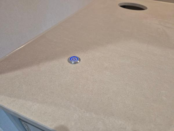 콘크리트 탄성코트 인테리어 시공 사진 — 세라믹 아이보리 콘크리트