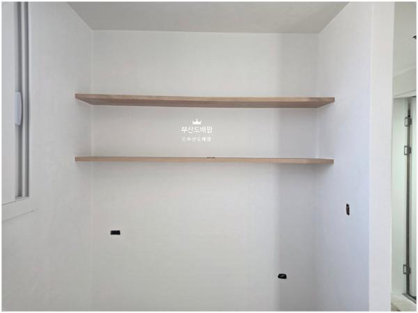 퓨어화이트 도배 인테리어 시공 사진 — 디아망 퓨어화이트